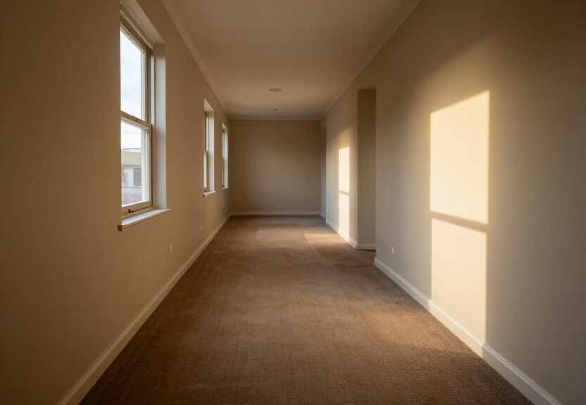 Dry, restored living room in Revesby Heights after flood restoration